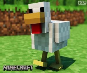 пазл Minecraft курица